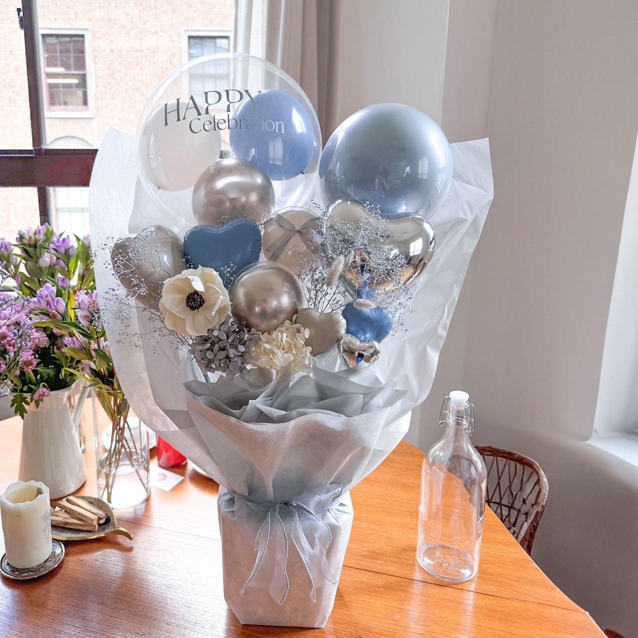 バルーン　バルーンギフト Phalaenopsis Balloon Gift - Table top type - 胡蝶蘭バルーン
