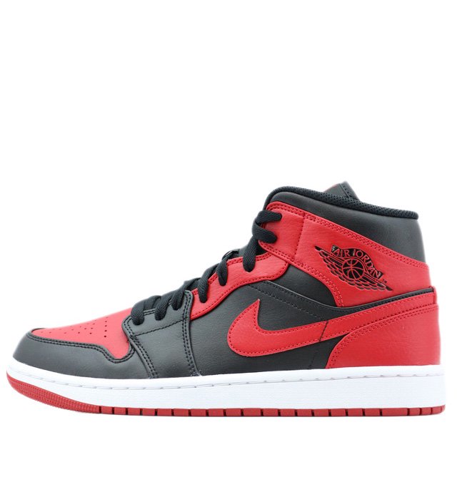 air jordan mid 1 black red