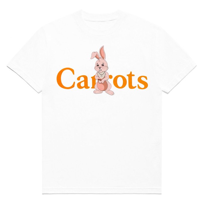 CARROTS by Anwar Carrots (å) x Freddie Gibbs Cokane Rabbit Wordmark T-Shirt (White)