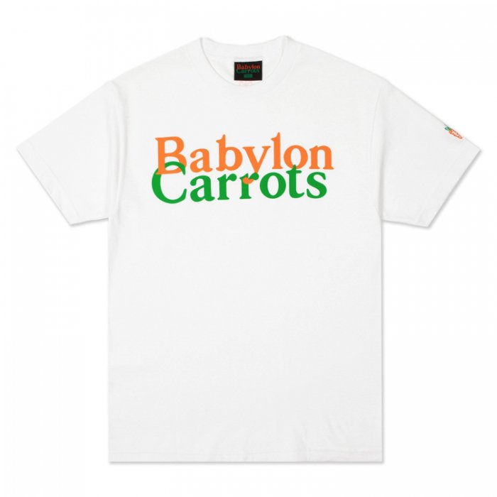 BABYLON L.A × Carrots  STACKED LOGO TEE (White)