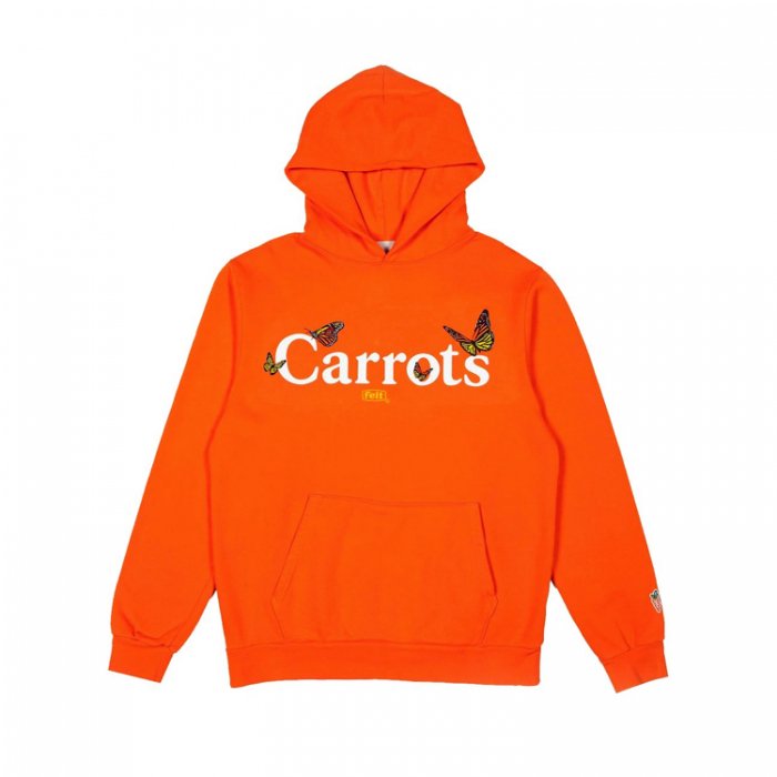 Carrots  felt Butterfly Hoodie (Orange)