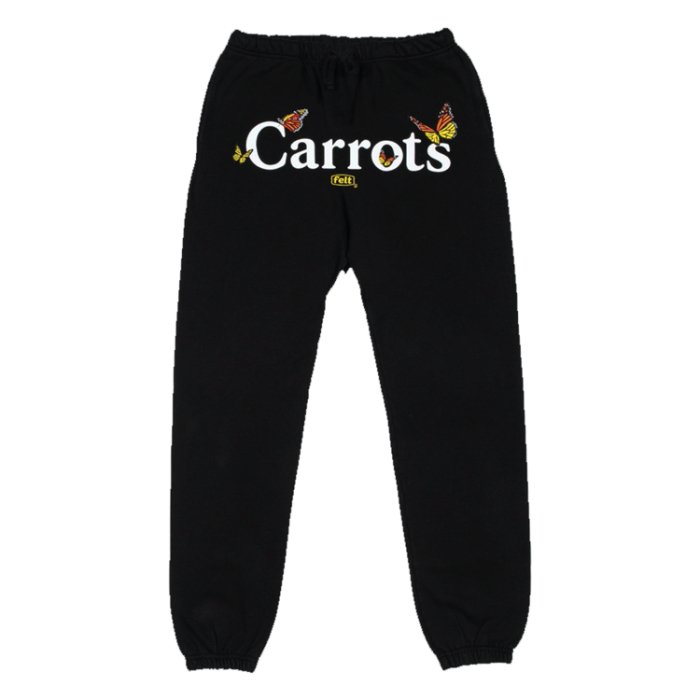Carrots × felt Butterfly Sweat Pants (Black)
