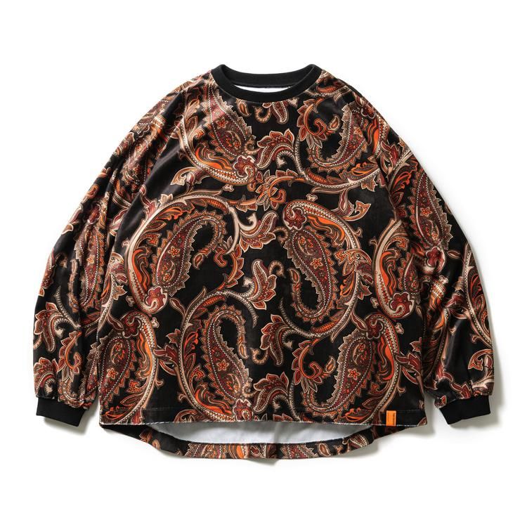 TIGHTBOOTH完売品 PAISLEY VELOR LONG SLEEVE - Tシャツ/カットソー(七