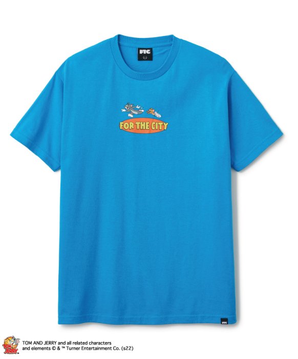 FTC / TOM and JERRY OVAL LOGO TEE (Turquoise)