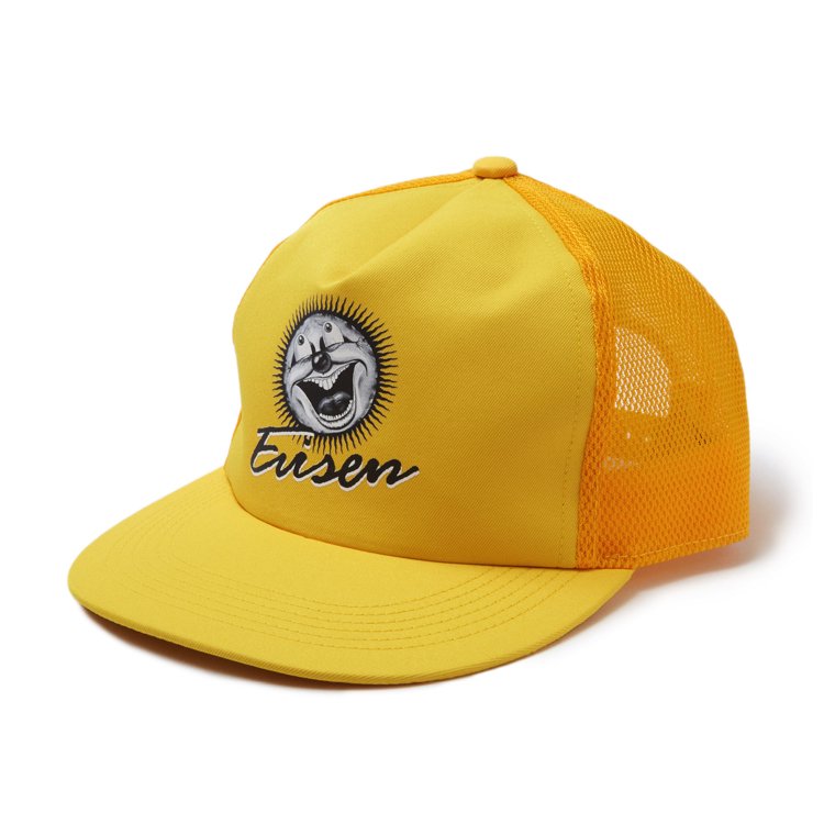 Evisen Skateboards ゑ（エビセン）SUMMER OF LOVE MESH CAP (Yellow