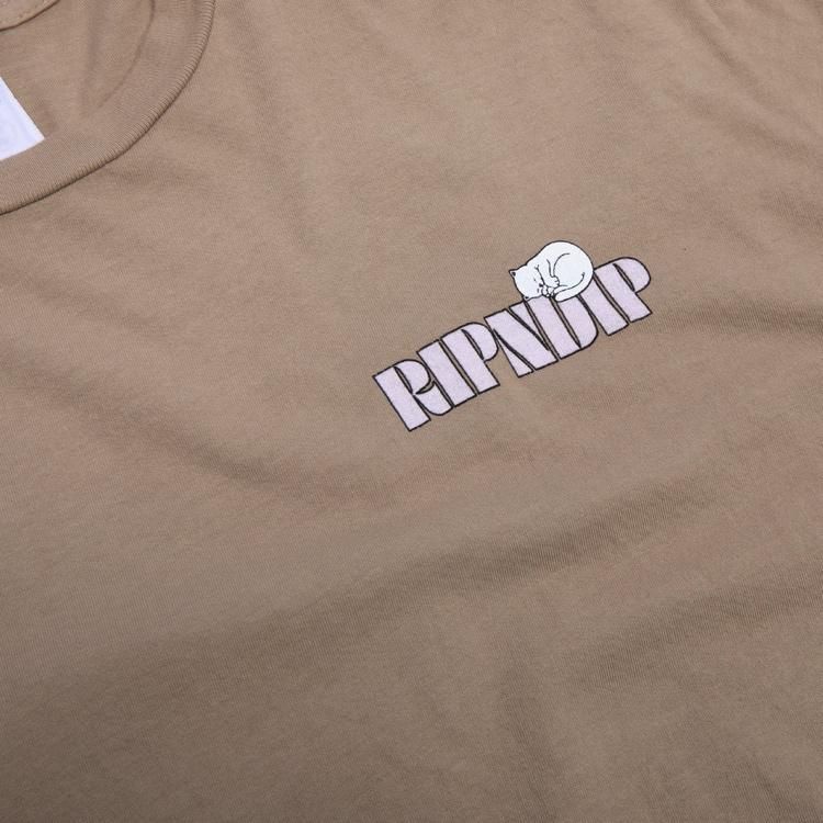 ★国内在庫/即発可*RIPNDIP*TASTE LIKE NERM Tシャツ/ALMOND★ RIPNDIP（リップンディップ）Tastes Like Nerm Tee (Almond