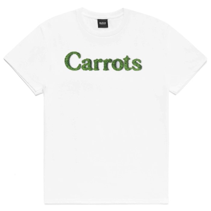 <img class='new_mark_img1' src='https://img.shop-pro.jp/img/new/icons20.gif' style='border:none;display:inline;margin:0px;padding:0px;width:auto;' />Carrots Grass Wordmark Tee (White)