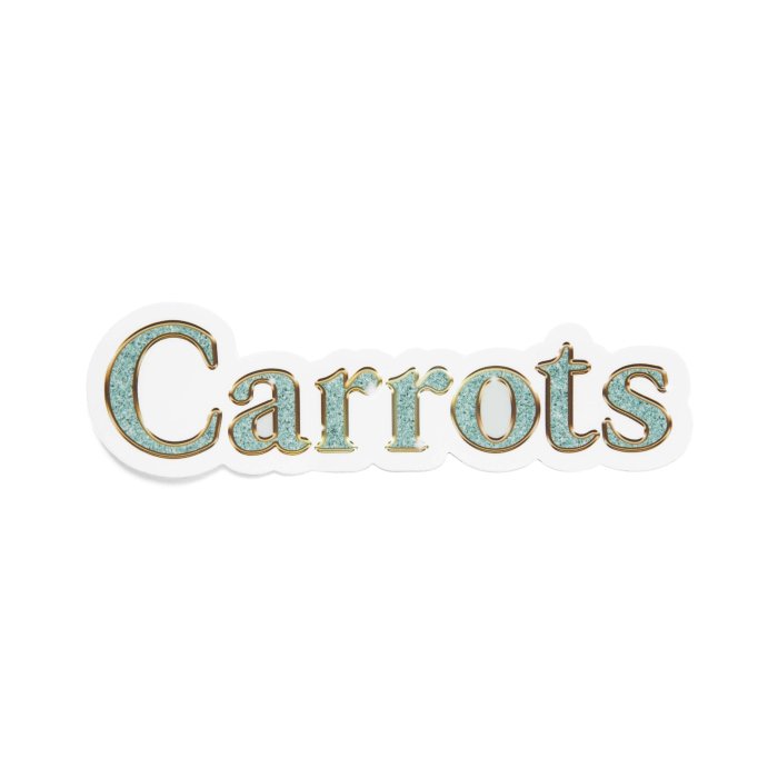 Carrots vvs wordmark sticker