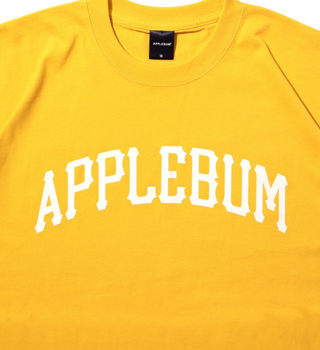 APPLEBUM（アップルバム) Middle Weight Logo T-Shirt（Green,Yellow