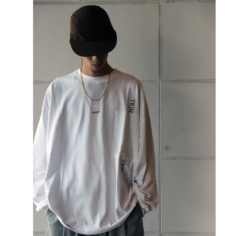 TIGHTBOOTH（タイトブース）STRAIGHT UP L/S T-SHIRT (White) の公式 