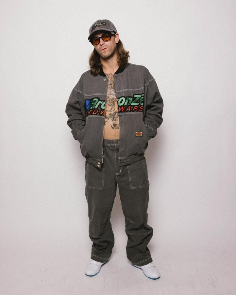 BRONZE 56K（ブロンズ56K）/ PITCREW BOMBER JACKET (GREY)の通販サイト - birnest