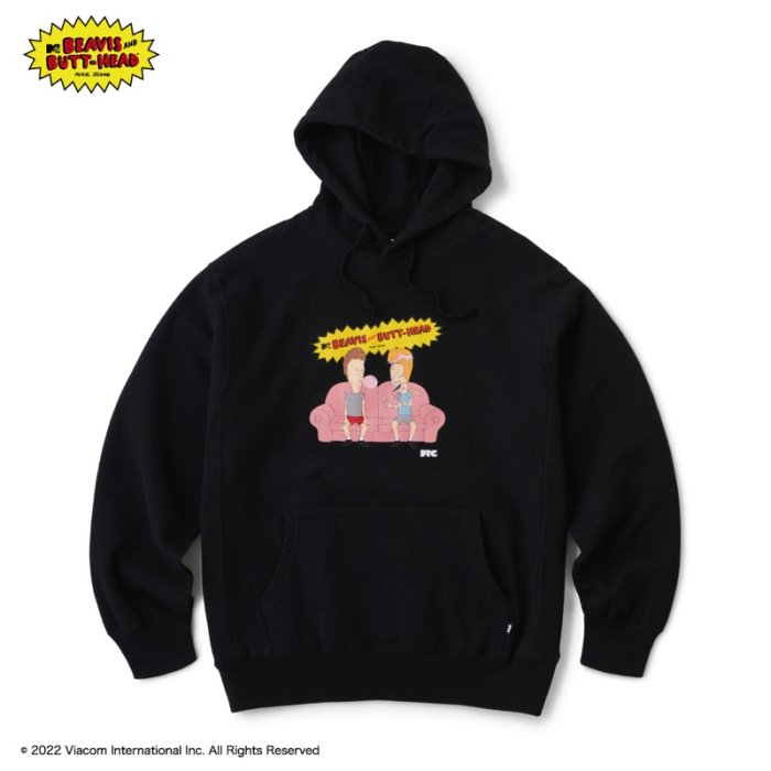 FTC x BEAVIS AND BUTT-HEAD / CHEWING GUM  PULLOVER HOODY