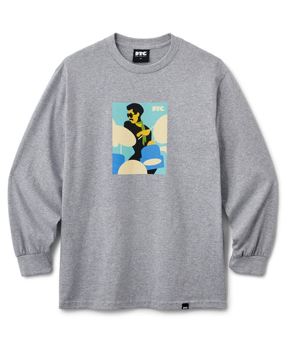 FTC / DRUMMER L/S TEE (Ath Heather)
