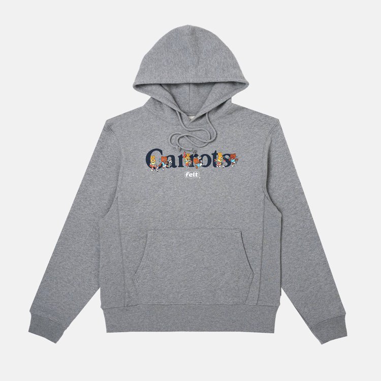 CARROTS by Anwar Carrots（キャロッツ）× Felt Workmark Hoodie (Grey) | スペシャルコラボ商品 -  birnest