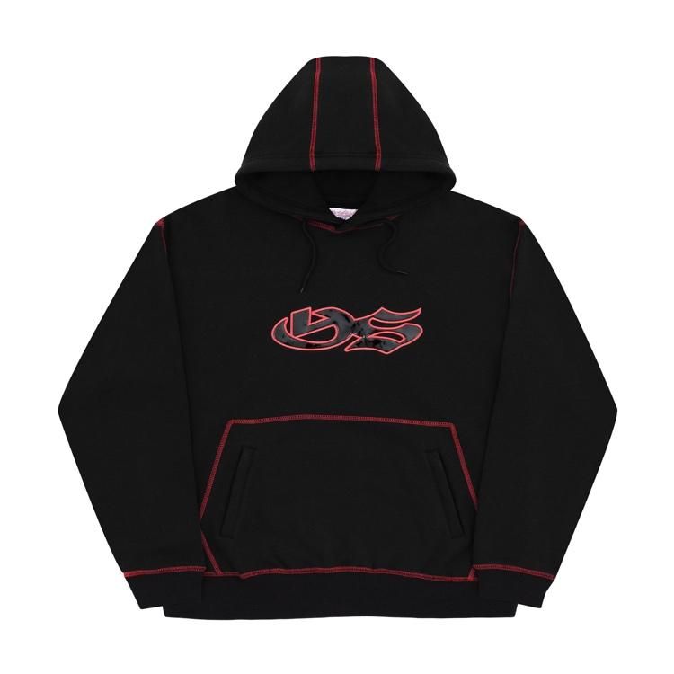 肩幅61YARDSALE SPORT CONTRAST HOOD - BLACK/RED