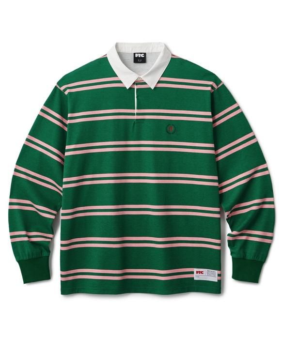 Striped green outlet rugby shirt