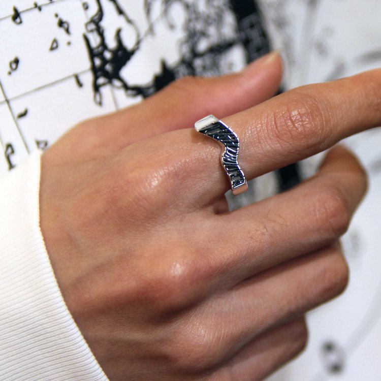 TIGHTBOOTH ACID LOGO RING - Silver リング - リング