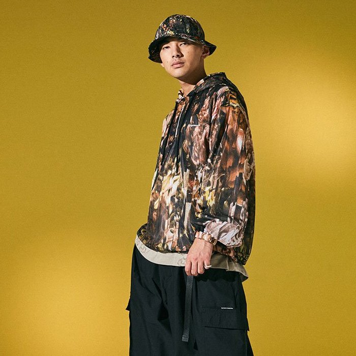 TIGHTBOOTH FLOWER CAMO MESH ANORAK-