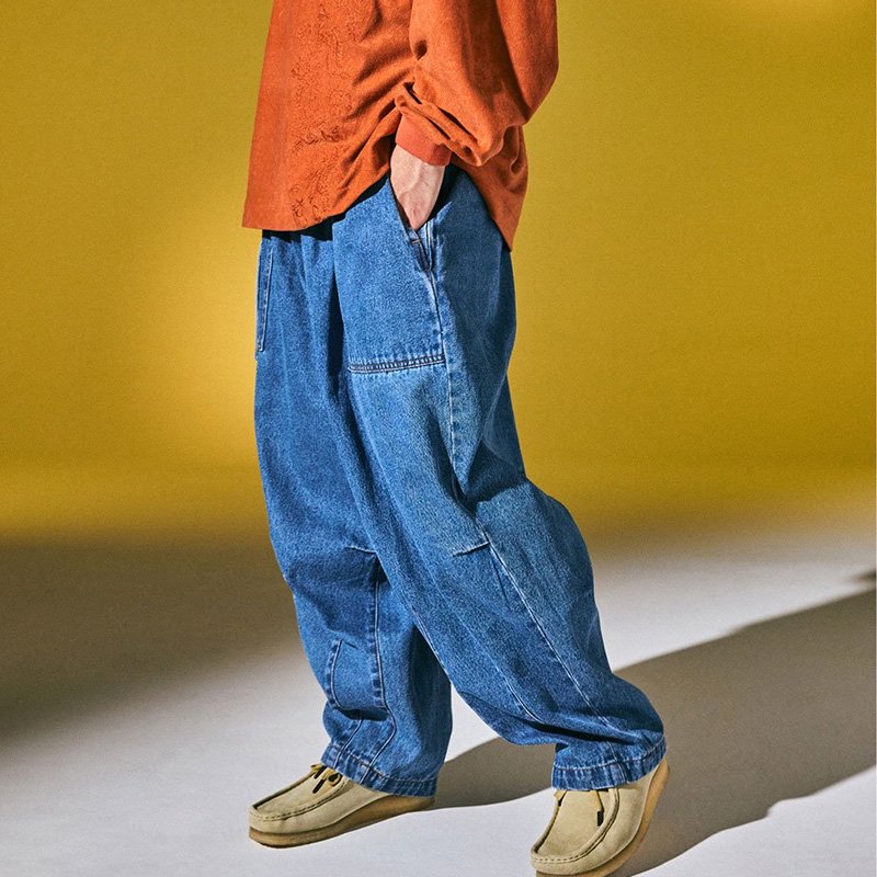 TIGHTBOOTH（タイトブース）DENIM BAKER BALLOON PANTS (Blue) の公式