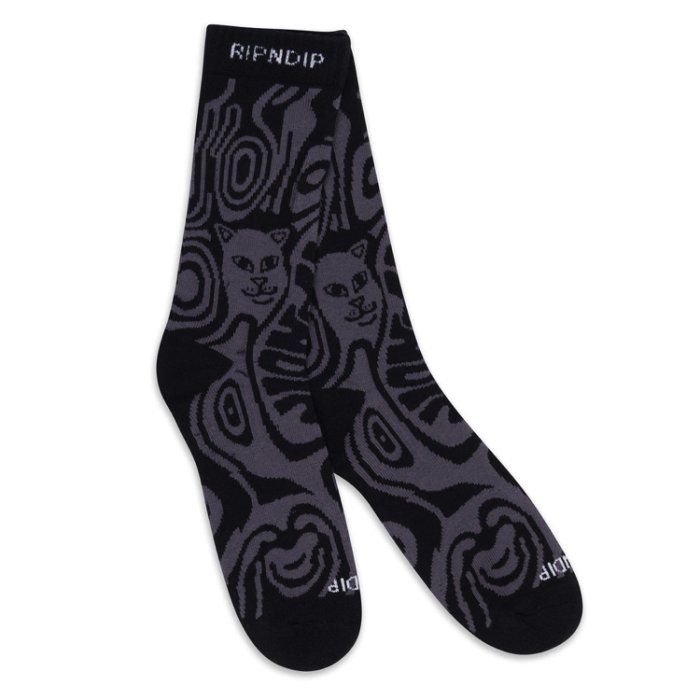 RIPNDIP （リップンディップ）Hypnotic Socks (Black)