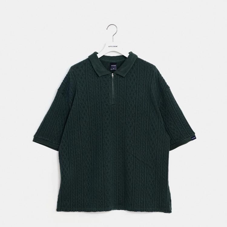 APPLEBUM（アップルバム））ZIP POLO SHIRT [GREEN] の公式通販