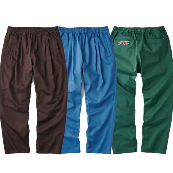 FTC / TWILL EASY PANT (Green,Brown,Slate)
