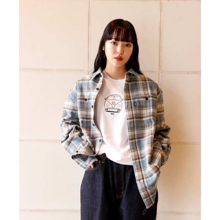 カラーイエローFTC HEAVY PLAID NEL SHIRT - シャツ