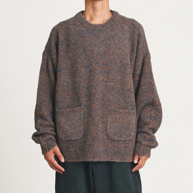 HOLE AND HOLLAND / W PKT KNIT / BROWNの通販サイト - birnest