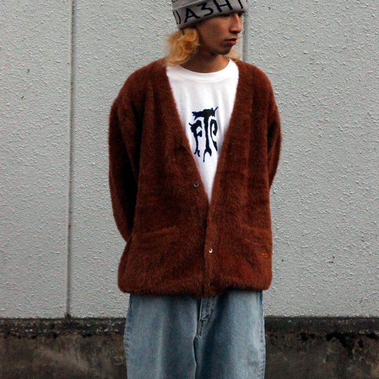 経典ブランド 【L】FTC CARDIGAN SHAGGY HEATHER カーディガン