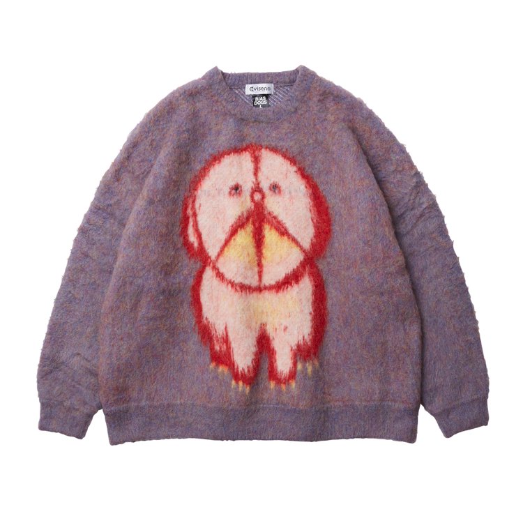 Evisen Skateboards ʥӥBIAS DOGS  Love? MOHAIR CREW KNIT