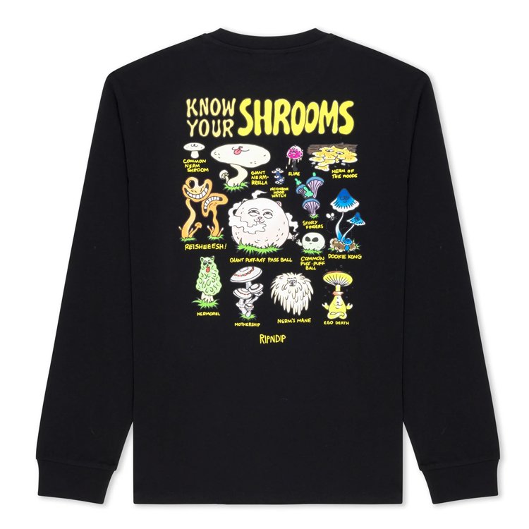 RIPNDIPʥåץǥåסKnow Ur Shrooms Long Sleeve (Black)