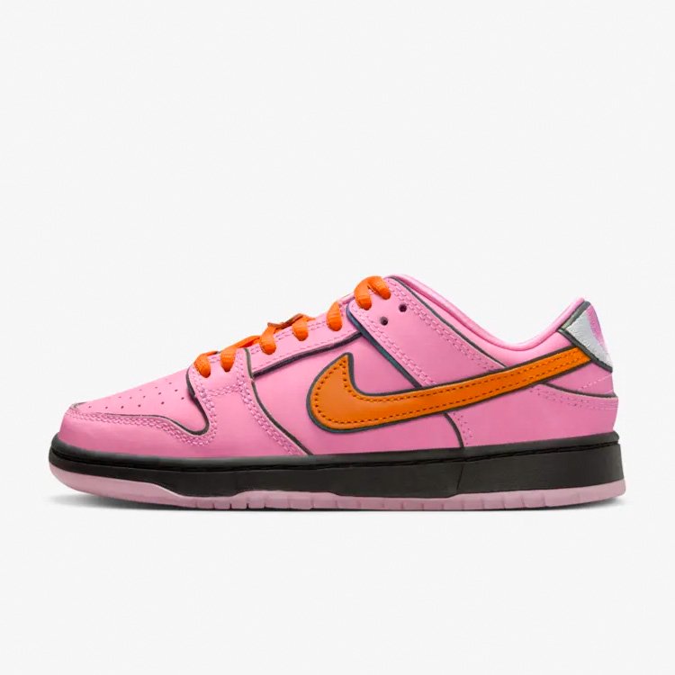 The Powerpuff Girls × Nike SB Dunk Low Pro QS Blossom FZ8320-400 ...