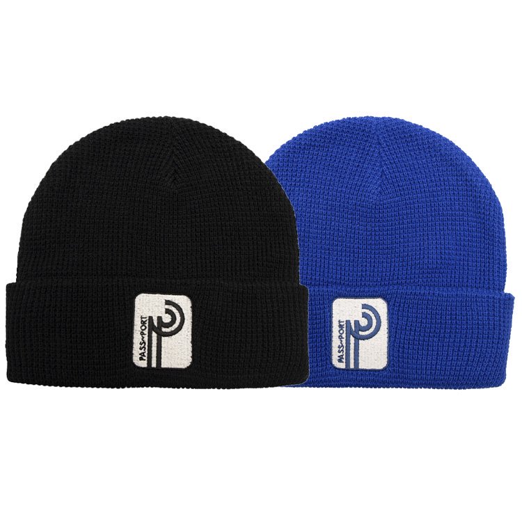 PASS~PORT / Port Long Con Waffle Knit Beanie