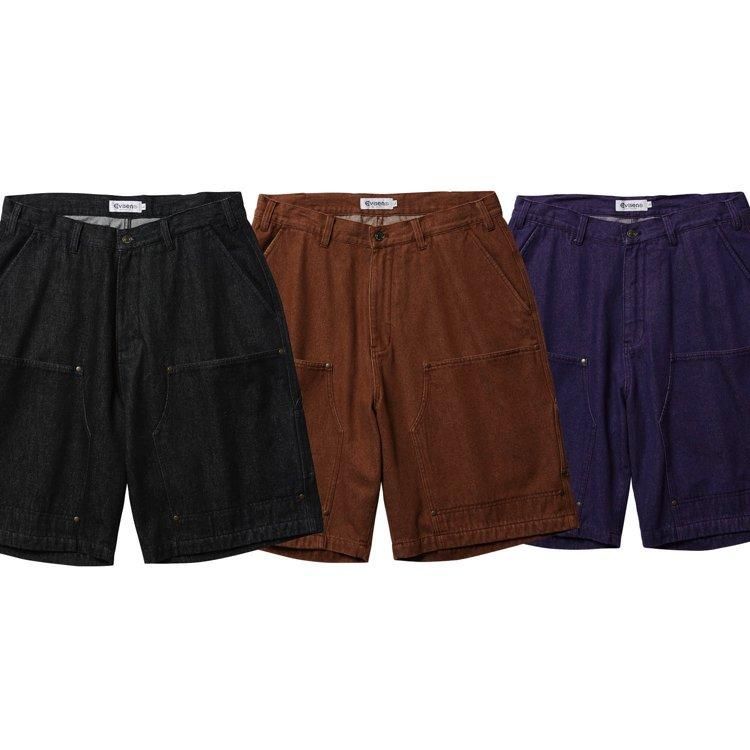 Evisen Skateboards ゑ（エビセン）COLORED DEMIN WORK SHORTS - birnest