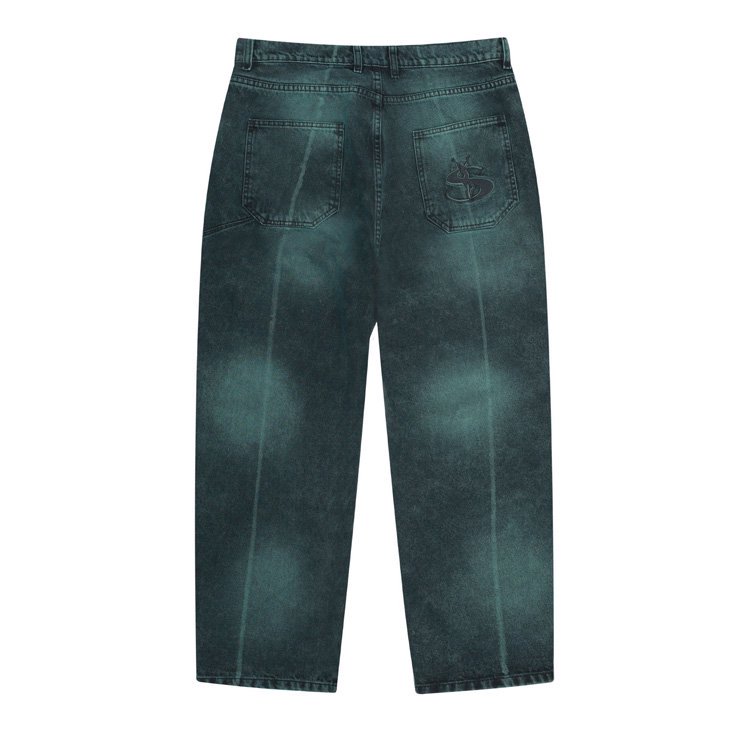 YARDSALE（ヤードセール）/ Bleached Phantasy Jeans (Emerald) - birnest