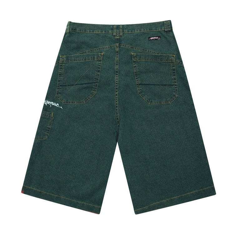 YARDSALE（ヤードセール）Slub Denim Shorts (Green) - birnest