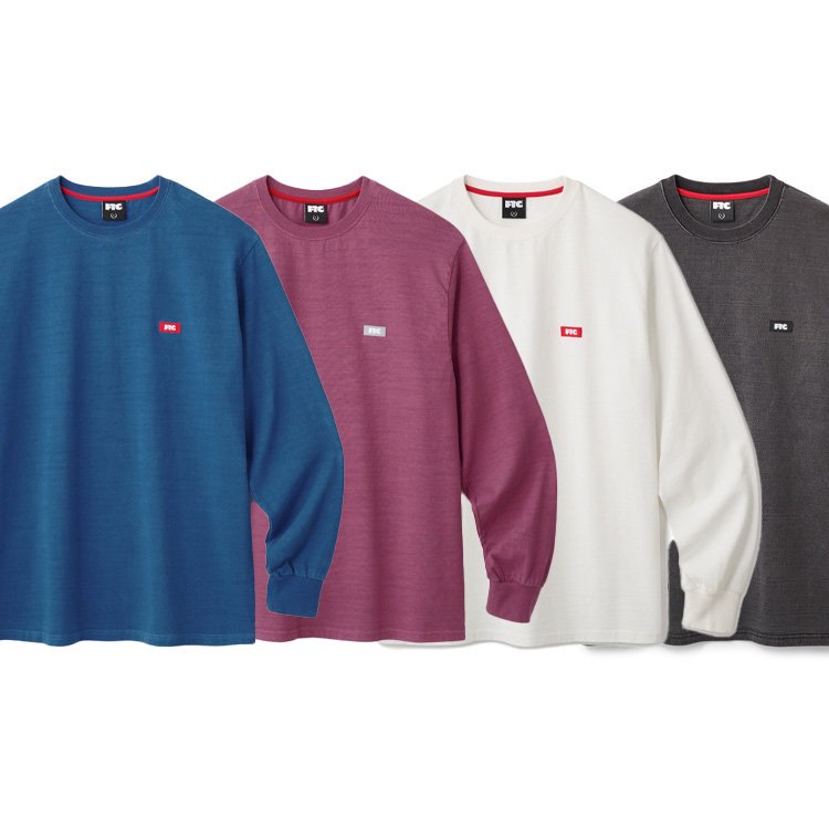 FTC / PIGMENT DYED SMALL LOGO L/S TOP