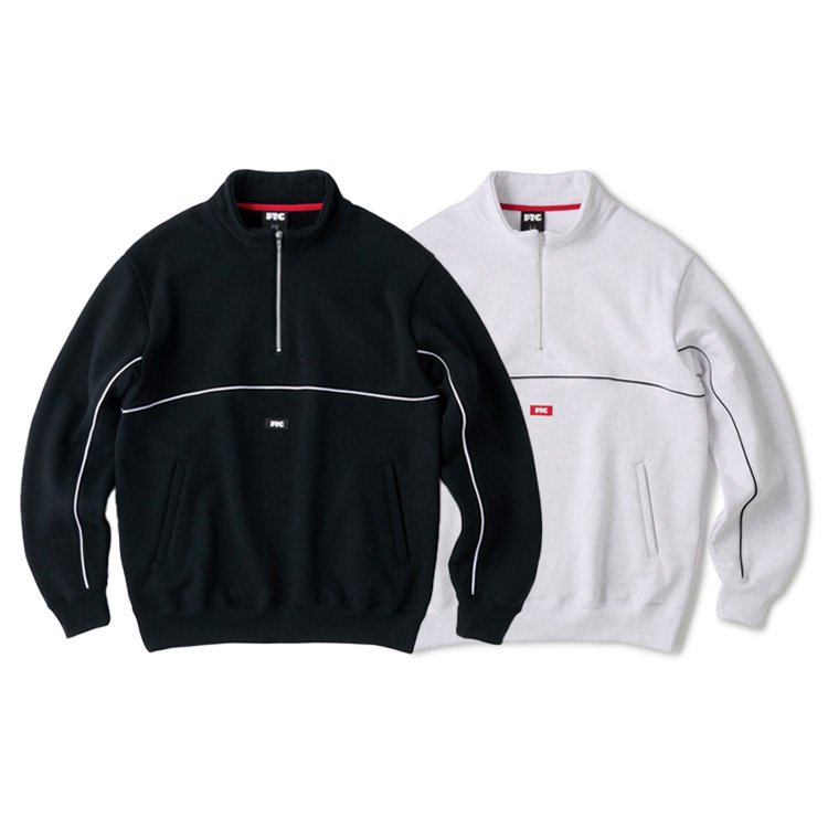 FTC / PIPING HALF ZIP SWEATSHIRT