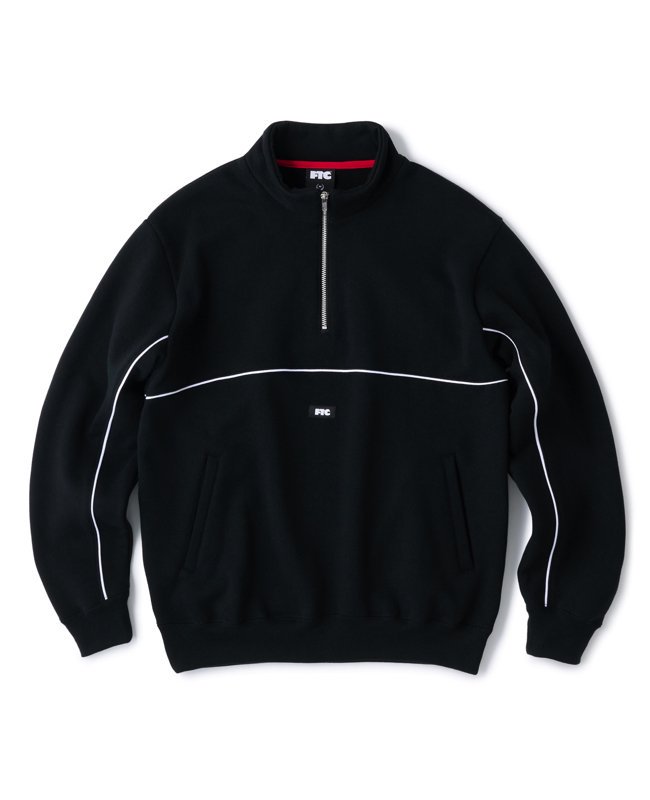 FTC / PIPING HALF ZIP SWEATSHIRT