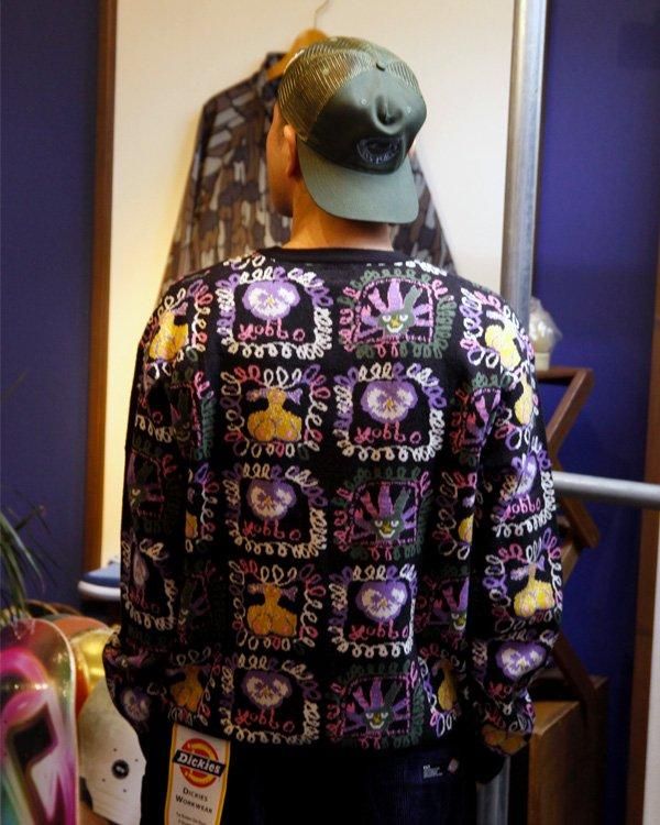 PASS~PORT / Faces Knit Sweater - birnest