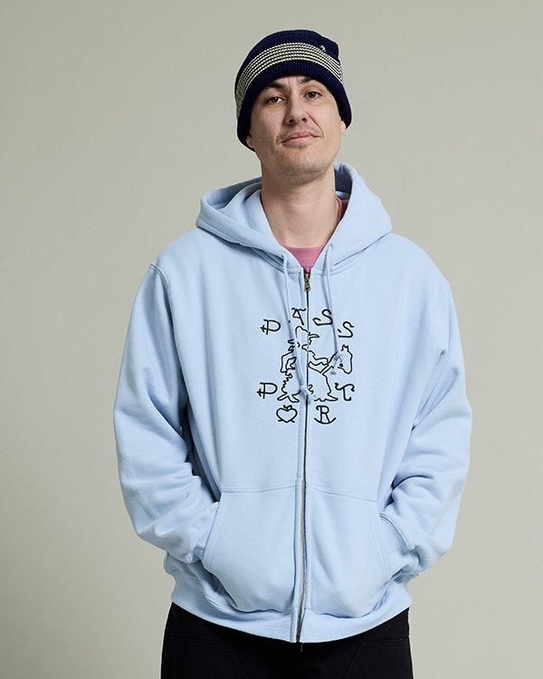 PASS~PORT / Cowpoke Organic Fleece Zip Hoodie - birnest