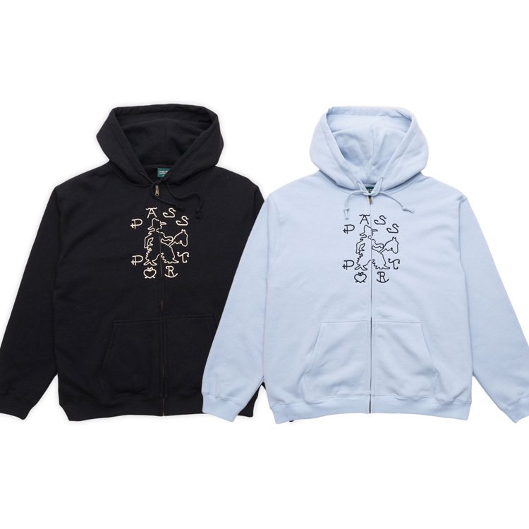 PASS~PORT / Cowpoke Organic Fleece Zip Hoodie