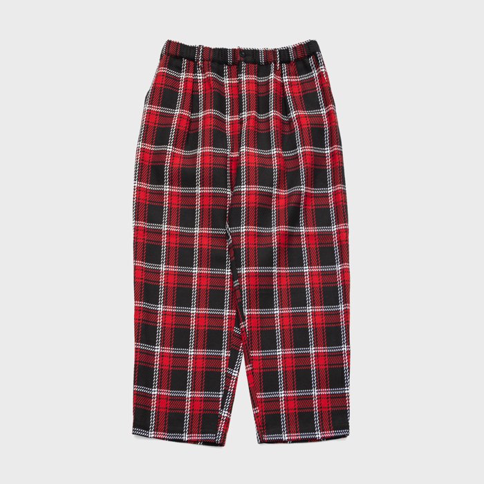 APPLEBUMʥåץХDOUBLE LAYERED CHECK WIDE PANTS