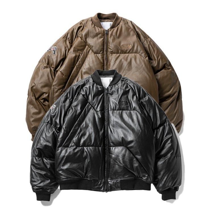 TIGHTBOOTH / TBKB LEATHER MA-1 DOWN JKT