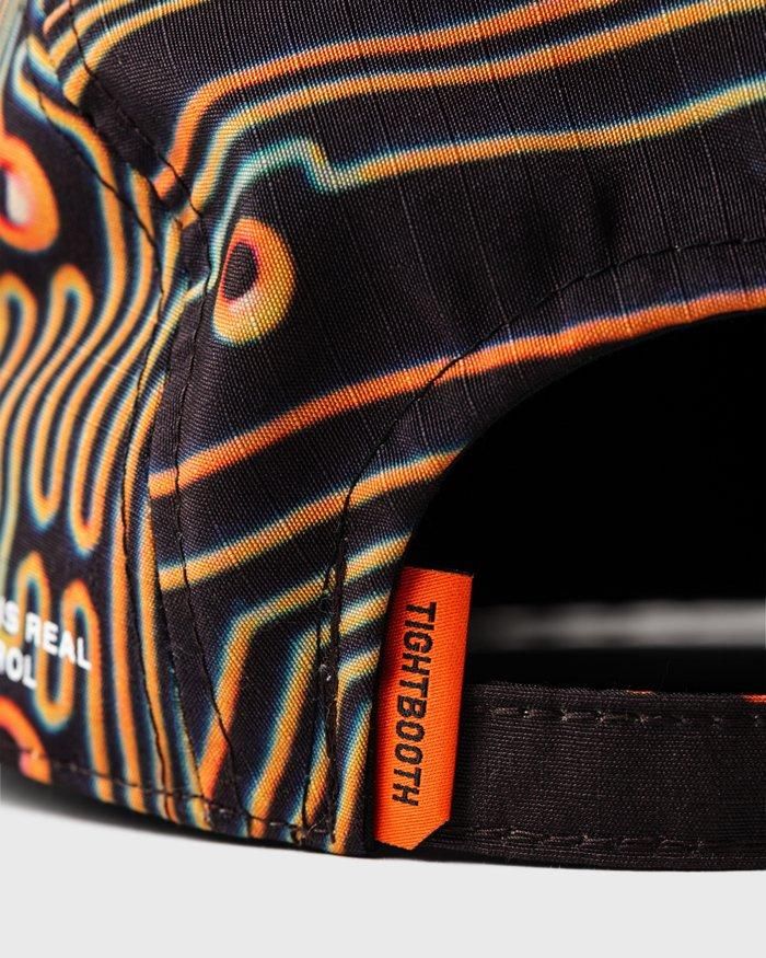 美品 タイトブース RIPSTOP SIDE LOGO CAMP CAP 黒 TIGHTBOOTH（タイトブース）RIPSTOP SIDE LOGO CAMP CAP - birnest