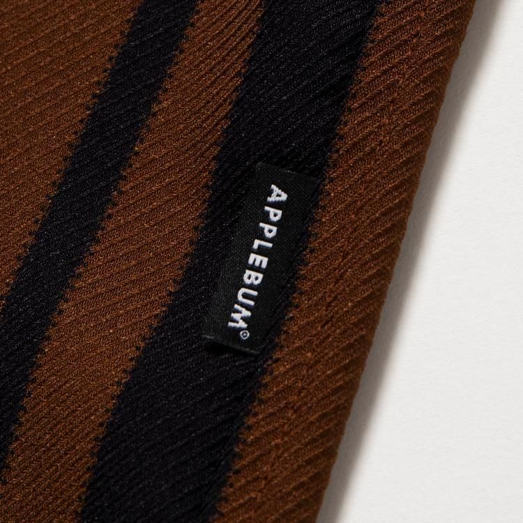 トップス APPLEBUM STRIPE OVERSIZE L/S SHIRT M APPLEBUM（アップルバム）Wooly Twill Stripe Oversize L/S