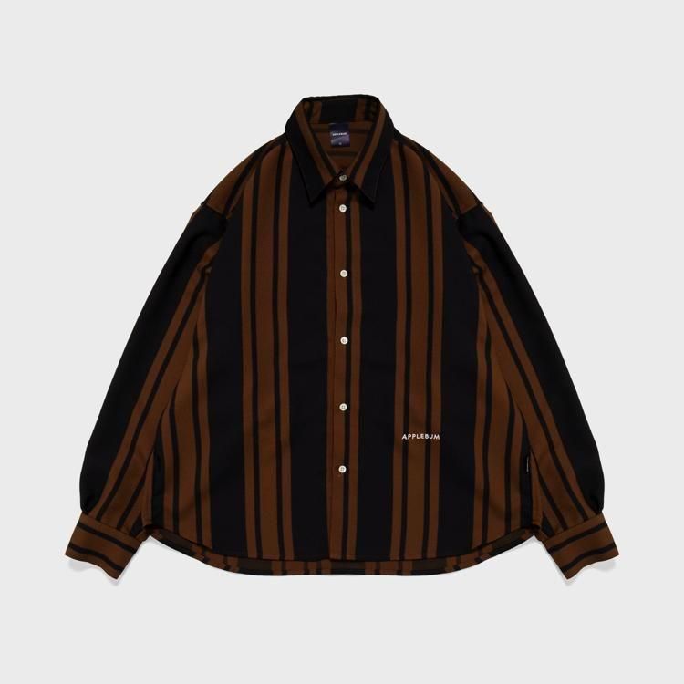 APPLEBUMʥåץХWooly Twill Stripe Oversize L/S Shirt
