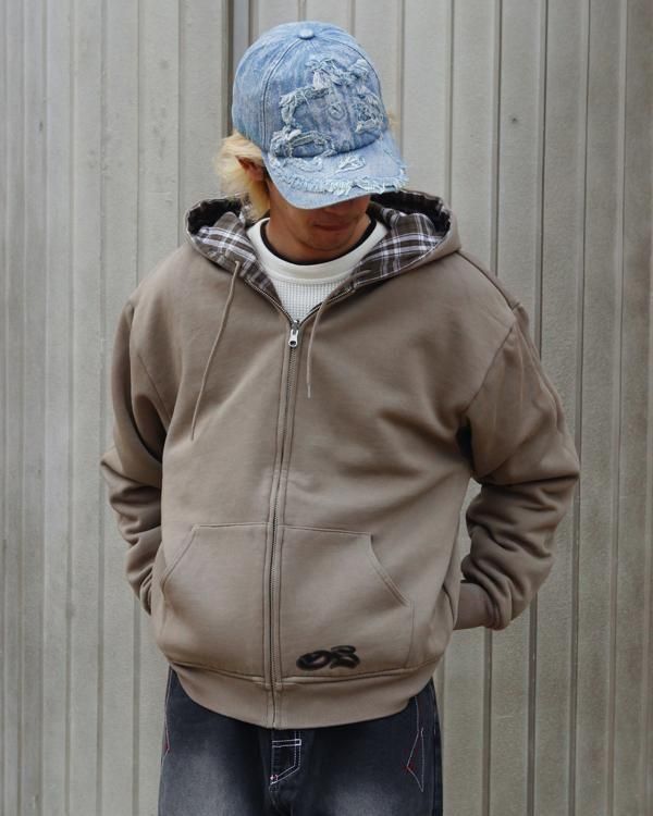 YARDSALE(ヤードセール)Reversible Flannel Hoodie - birnest YARDSALE(ヤードセール)Reversible Flannel Hoodie - birnest