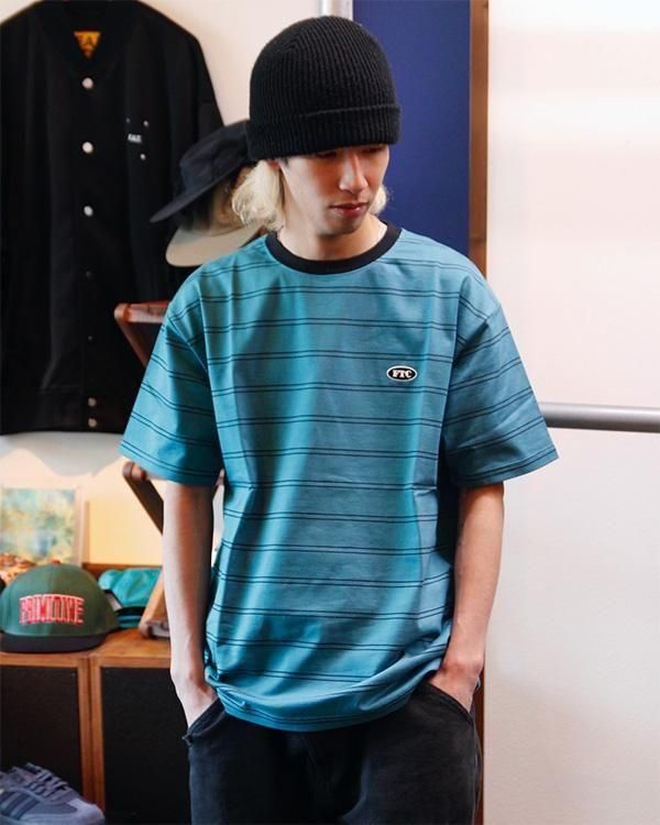 FTC / OVAL LOGO STRIPE RINGER TEE - birnest