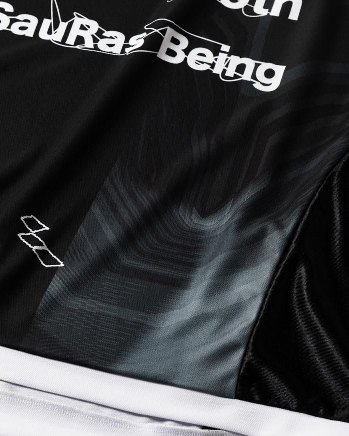 TIGHTBOOTH x SauRas Being L/S SOCCER JERSEY（Black